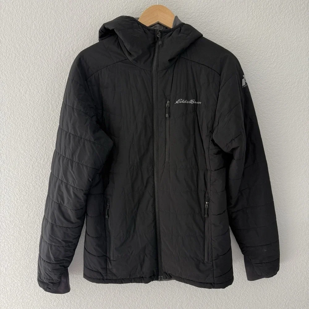 Eddie Bauer First Ascent Mens Ignitelite Reversible Jacket S Black Puffer